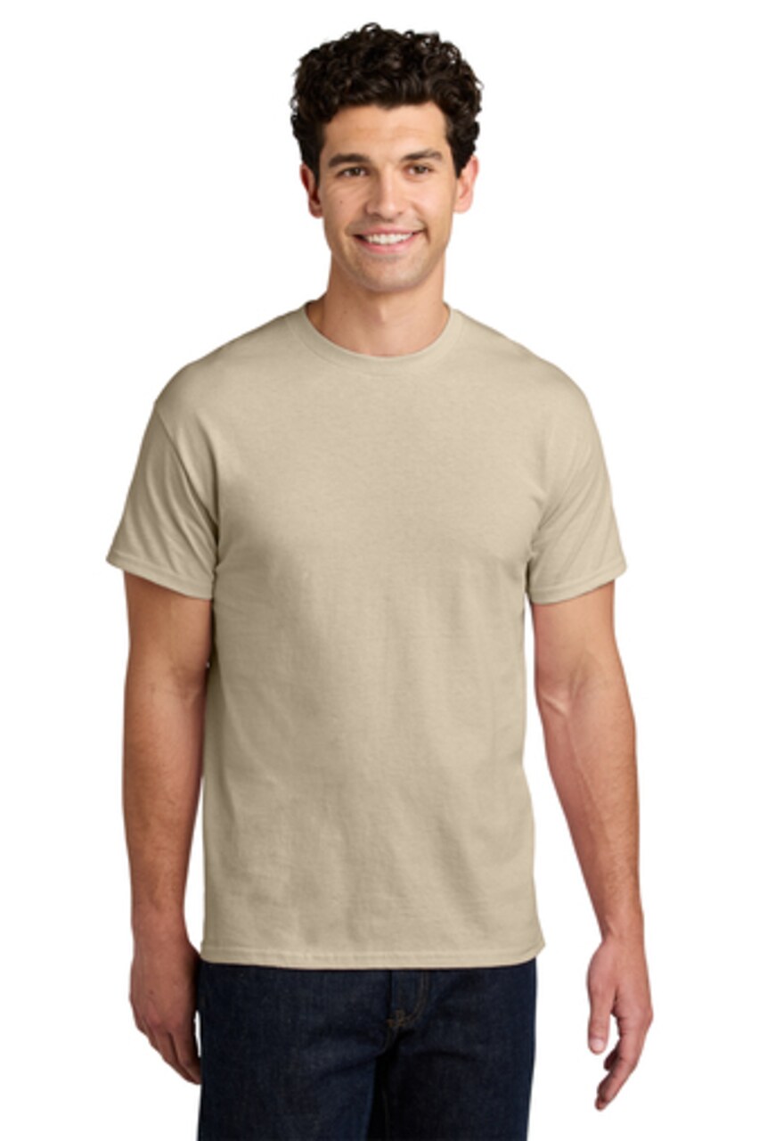 Gildan® Heavy Cotton Crewneck Short Sleeve T-Shirt 5.3 oz 100% Cotton Classic Fit Durable Everyday Blank Tee